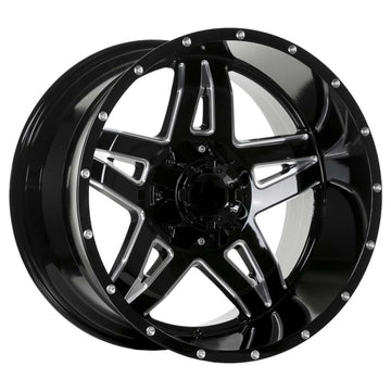 EMR-118-02 12.0x20" -6x139.7 ET-44 106.1 Black/MILLED Jant (4 Adet)